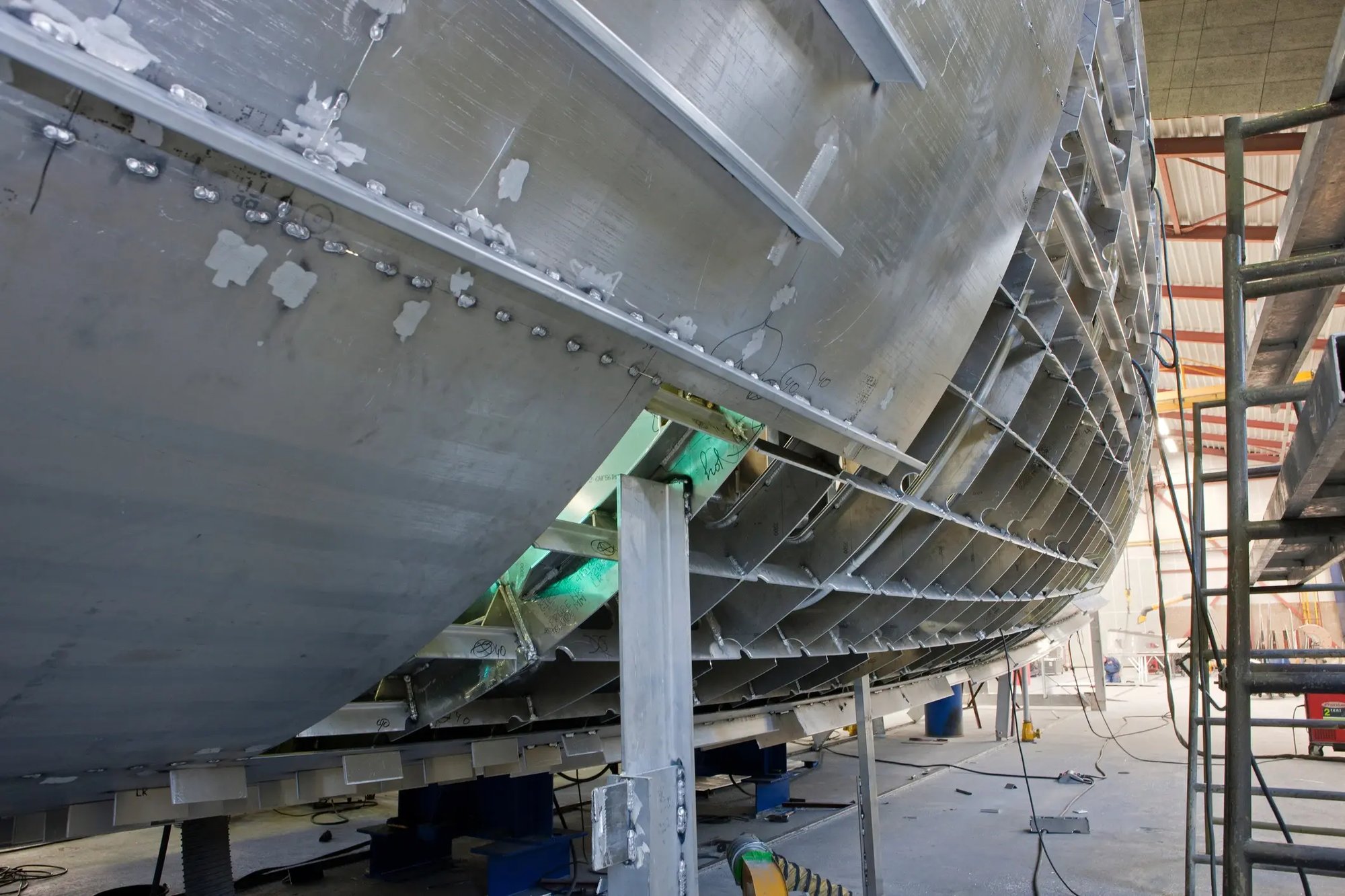 Componente in acciaio della nave